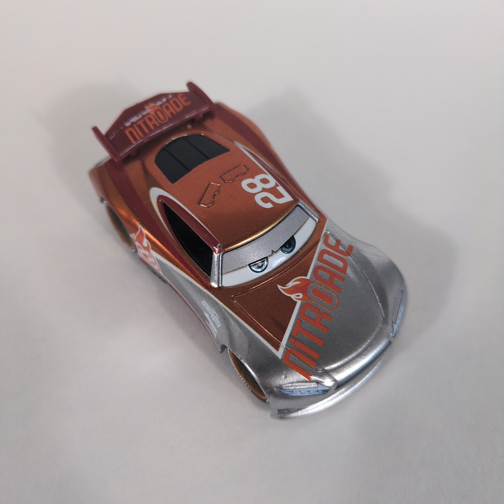 Disney Pixar Cars Tim Treadless Nitroade Next Gen Racer Diecast 28 Copper Silver